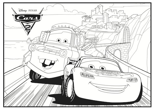 walt disney cars coloring pages - photo #28